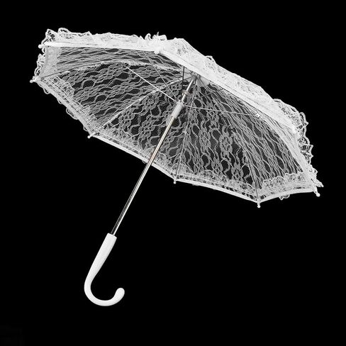 Zerodis Lace Umbrella Handmade Romantic Embroidery for Weddings Performances Photography Festivals in Kuwait