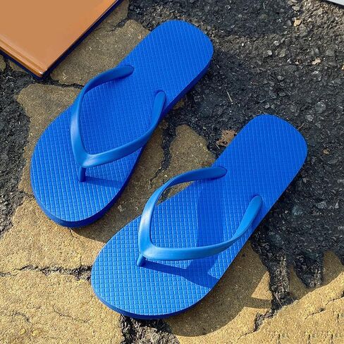 Slim Flip Flops for Women Beach Rubber Shower Shoes Basic Thong Sandals in Kuwait