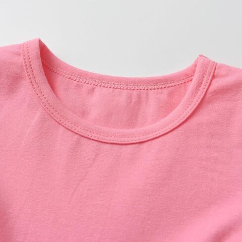 Baby Girl Clothes Infant Toddler Girl Outfit Rufffle Short Sleeve Shirts Top Pants Little Girls Clothes in Saudi Arabia