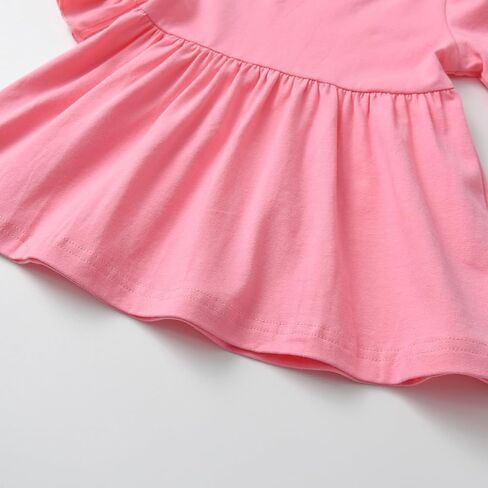 Baby Girl Clothes Infant Toddler Girl Outfit Rufffle Short Sleeve Shirts Top Pants Little Girls Clothes in Saudi Arabia