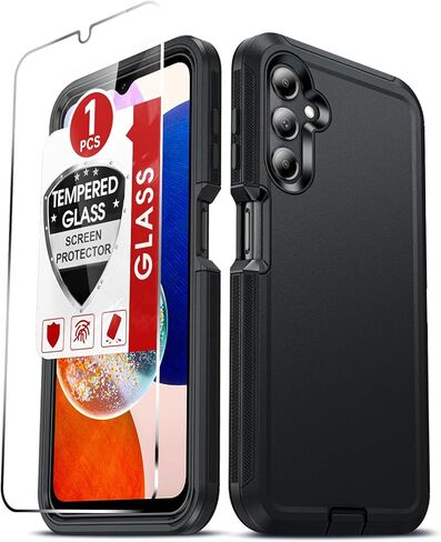 LeYi متوافق مع حافظة هاتف Samsung Galaxy-A13-5G-Phone: حافظة هاتف Samsung A13 مع واقي شاشة من الزجاج المقوى، غطاء متين 3 في 1، حافظة Funda para Galaxy A 13 5G مقاومة للصدمات من الدرجة العسكرية، أزرق مخضر in Saudi Arabia