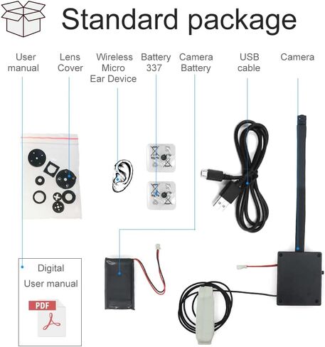 4K WiFi Camera Wireless Ear Bug Quad-Band Listen Two-Way Call Back Video IP Camera in Kuwait