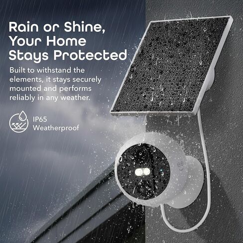 Geeni Perch 3MP Smart Magnetic Battery Camera with 3W Solar Panel – 2K HD Outdoor Wireless Security Camera with Continuous Solar Power, Color Night Vision, LED Spotlight, & IP65 Weatherproof in Saudi Arabia