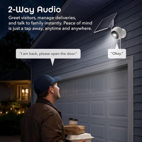 Geeni Perch 3MP Smart Magnetic Battery Camera with 3W Solar Panel – 2K HD Outdoor Wireless Security Camera with Continuous Solar Power, Color Night Vision, LED Spotlight, & IP65 Weatherproof in Saudi Arabia
