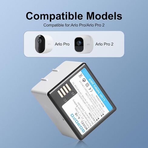 of Arlo A-1 A-1B A-1C Rechargeable Battery, Camera (1 Battery) in Saudi Arabia