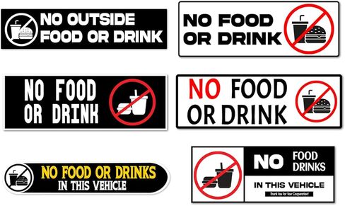 Pack 6 Pcs Recycle and Trash Sticker for Trash Cans Garbage Bins Recycling Bin Labels Waste Signs Indoor Outdoor Home Offices Bumper Stickers Reusable Waterproof Vinyl Decals Set in Saudi Arabia