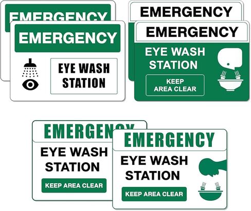 Pack 6 Pcs Recycle and Trash Sticker for Trash Cans Garbage Bins Recycling Bin Labels Waste Signs Indoor Outdoor Home Offices Bumper Stickers Reusable Waterproof Vinyl Decals Set in Saudi Arabia