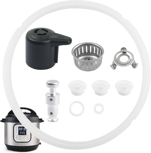 10 قطع غيار لـ Instantpot لـ Duo 5 و6 Qt وDuo Plus 6 Quart، تتضمن حلقة إغلاق صمام تحرير البخار وصمام عائم ودرع مضاد للكتلة وقوس كفن مضاد للحجب in Saudi Arabia