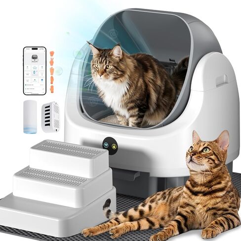 Self Cleaning Litter Box Mat, Cat Litter Pads for Automatic Cat Litter Box, Waterproof, Leakproof, Anti-Stick, Scratch Resistance, High Flexibility Self Cleaning Litter Box Replacement Accessories in Saudi Arabia