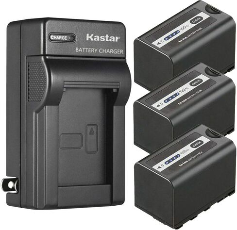 Kastar 2-Pack Battery and AC Wall Charger Replacement for Panasonic AG-VBR59, AG-VBR89G, AG-VBR118G Battery, AG-BRD50 AG-BRD50P, AG-B23 AG-B23P Charger, HC-MDH2 HC-MDH2GK HC-MDH2GK-K HC-MDH2M Camera in Kuwait