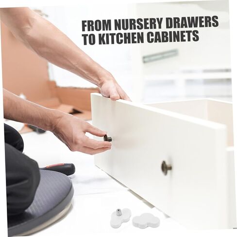 6pcs Kids Cartoon Drawer Pulls Soft Rubber Cabinet Knobs for Nursery Kids Room Self-Adhesive Decorative Handles for Dresser and Closets in Kuwait