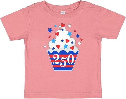 inktastic 250th Anniversary- Fourth of July Cupcake Baby T-Shirt in Kuwait