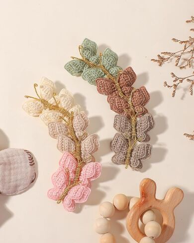 12 PCS 1.7 Inches Hair Bow Clips Soft Butterfly with Alligator Clips Bow Barrettes Hair Accessories for Women Teens in Saudi Arabia