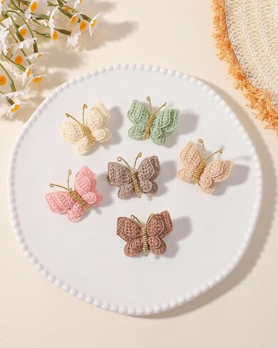 12 PCS 1.7 Inches Hair Bow Clips Soft Butterfly with Alligator Clips Bow Barrettes Hair Accessories for Women Teens in Saudi Arabia