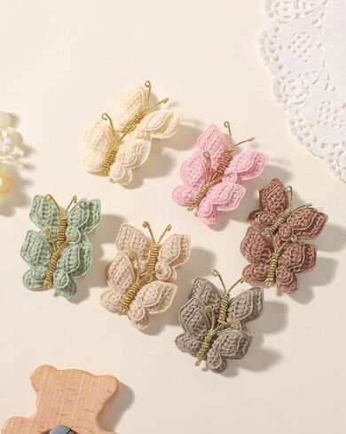 12 PCS 1.7 Inches Hair Bow Clips Soft Butterfly with Alligator Clips Bow Barrettes Hair Accessories for Women Teens in Saudi Arabia