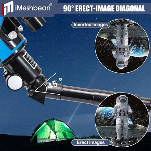 iMeshbean Telescope for Adults&Beginners,70mm Aperture (15X-150X) Astronomical Refractor Telescope,300mm Portable Travel Telescope with A Finder Scope,Moon Filter,Phone Adapter for Astronomy Beginners in Kuwait