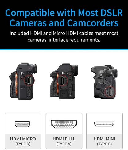 FEELWORLD PS6 5.5" Camera DSLR Field Monitor, 550 nits AMOLED Auto Vertical Horizontal Touchscreen with 3D LUT 4K HDMI in and Out Exposure Focus Assist Waveform Monitor, 148g Lightweight for TikTok in Kuwait