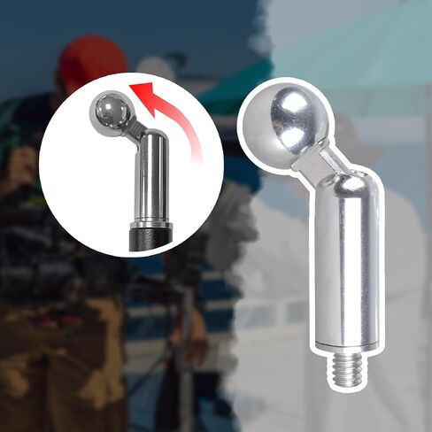 قابل للتعديل 90 درجة الكرة رئيس 1/4 "ذكر الموضوع إلى 17 مللي متر محول معدني للكاميرا ترايبود الهاتف يتصاعد in Kuwait