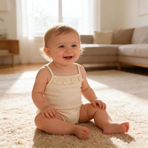 ROMPERINBOX Tank Top Onsies Baby Girl 2 Pack Sleeveless Bodysuit Spaghetti Strap Summer Clothes for Infants 0-24 Months in Saudi Arabia