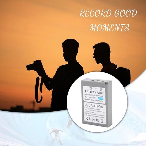 2 حزمة بطارية BLS-5 BLS-50 PS-BLS5 مع شاحن مزدوج سريع متوافق مع Olympus BLS-5 E-PL2، E-PL5، E-PL6، E-PL7، E-PL8، E-PL9، E-PL10، E-PM2، OM-D E-M10، E-M10 Mark II، III، E-M10 IV، Stylus1 ترقية 2200 مللي أمبير في الساعة in Kuwait