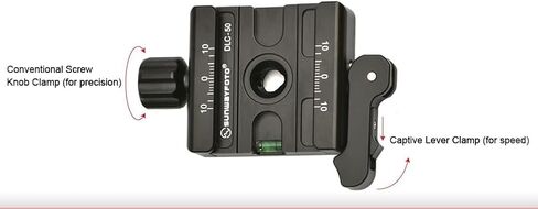SUNWAYFOTO DLC-50 50mm Dual Control Lever Lock Clamp Arca Compatible in Kuwait