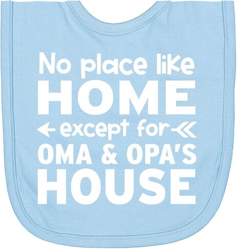 inktastic No Place Like Home Except for Oma's & Opa's House Newborn Bib in Kuwait