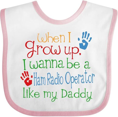 inktastic Ham Radio Operator Like Daddy Baby Bib in Kuwait