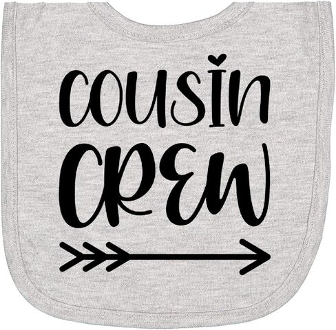 inktastic Cousin Crew Newborn Bib in Kuwait