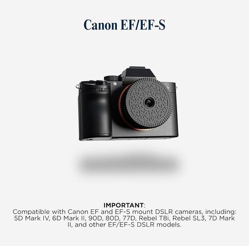 Retropia Repurposed Disposable DSLR Camera Lens | Unlimited Instant Film-Look Photos | Compact Pancake Lens, 32mm Focal Length & Fixed f/11 Aperture (Canon EF/EF-S DSLR Compatible) in Kuwait