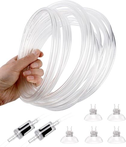 Aquarium CO2 Proof Tubing Flexible Kink-Resistant PU Tube 3/16" (16.4ft), Clear in Saudi Arabia
