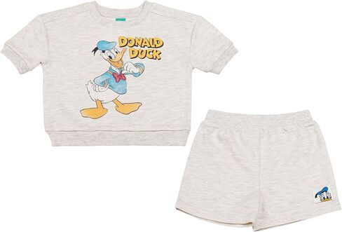 طقم ملابس ديزني للأطفال الأولاد من Magic Threadz مكون من قطعتين مع تي شيرت وشورت - مقاسات ميكي وبوه وستيتش للأطفال الصغار (12 شهرًا - 3 سنوات) in Kuwait