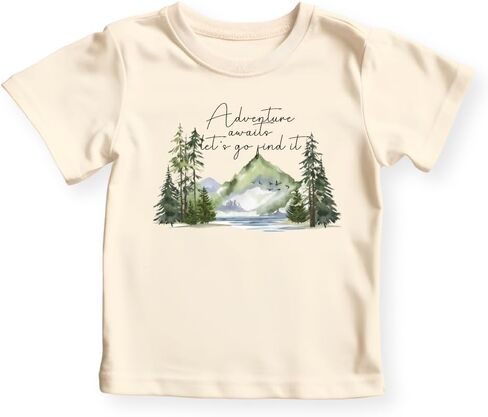 Adventure Awaits Let's Go Find It Baby Bodysuit, Adventure Baby Outfit, Camping Tee in Saudi Arabia