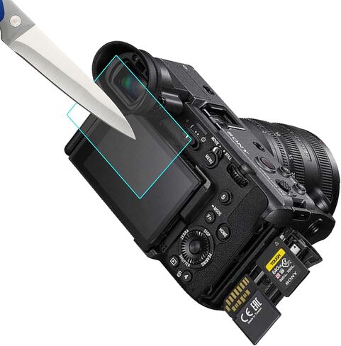 واقي شاشة Mr.Shield متوافق مع Sony FX2 / ILME-FX2 [زجاج مقسّى] [3-PACK] [زجاج ياباني بصلابة 9H] in Kuwait