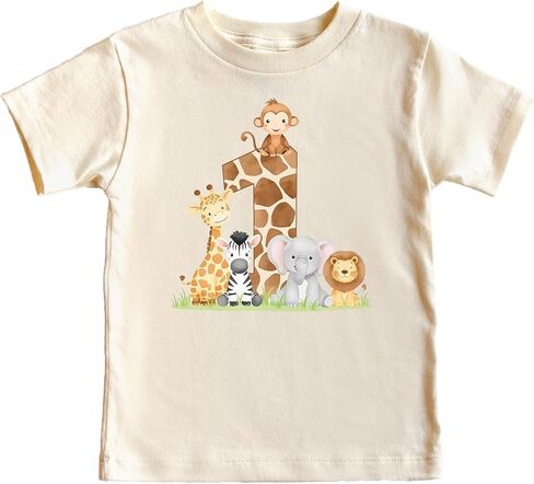 Safari Animals 1st Birthday Matching Family Shirts for Baby, Mommy & Daddy - Sold Separately in Kuwait