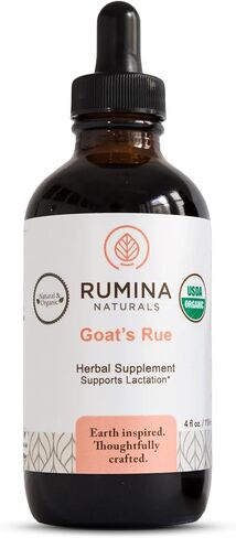 Goats Rue Lactation Supplement – Certified Organic Herbal Breastfeeding Supplements for Legendary Milk Supply Increase - Naturally Boost Your Breast Milk Supply/ Production - Fenugreek Capsules Free in Kuwait