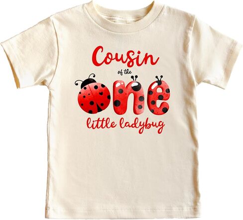 قميص One Little Ladybug Matching Family لعيد الميلاد الأول للفتيات والأم والأب والأخ والأخت - يُباع بشكل فردي in Kuwait