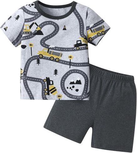 Toddler Baby Boy Clothes Summer Short Sleeve T Shirt and Shorts Infant Baby Boy Outfits Clothing Set in Saudi Arabia