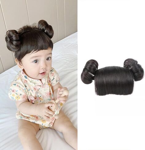 Lovely Baby Wig Bangs Chignons Headbands Hair Ornaments Hair Decors Girls Headwear For Photography Infant Headbands in Saudi Arabia