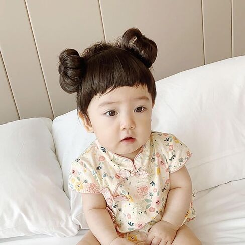 Lovely Baby Wig Bangs Chignons Headbands Hair Ornaments Hair Decors Girls Headwear For Photography Infant Headbands in Saudi Arabia