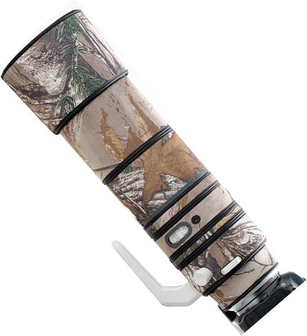 غطاء عدسة Canon RF 200-800mm F/6.3-9 هو غطاء حماية لعدسة الكاميرا المموهة USM (اللون # تمويه العشب الذابل - مقاوم للماء) غطاء للمطر in Kuwait
