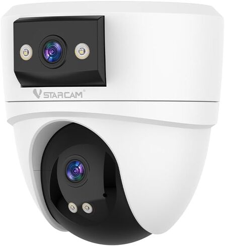 VSTARCAM 6MP Dual Lens Indoor Security Camera Wireless, 2.4G/5G WiFi Dual-Band with 360° PTZ & AI Auto Tracking, Color Night Vision, Two-Way Audio, Baby Monitor Pet Camera for 24/7 Home Security in Saudi Arabia