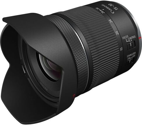 Canon RF 15-30mm f/4.5-6.3 is STM Lens | Compact Ultra-Wide Zoom with Optical Image Stabilization, Smooth STM Autofocus & Lightweight Design | for Travel & Vlogging (5775C002) + Filter Kit + More in Kuwait