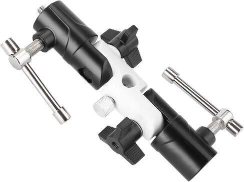 Balacoo 3-Section Adjustable U-Shape Aluminum Flashlight Holder Stand for Photography Lighting Accessories Compatible with DSLR and Studio Lights in Kuwait