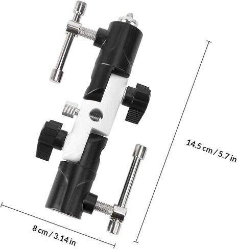 Balacoo 3-Section Adjustable U-Shape Aluminum Flashlight Holder Stand for Photography Lighting Accessories Compatible with DSLR and Studio Lights in Kuwait