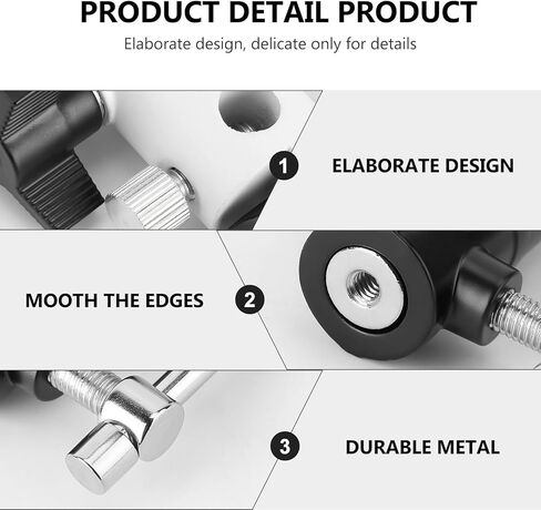 Balacoo 3-Section Adjustable U-Shape Aluminum Flashlight Holder Stand for Photography Lighting Accessories Compatible with DSLR and Studio Lights in Kuwait