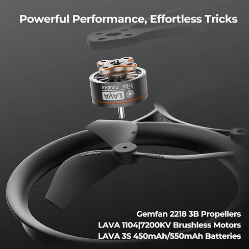 BETAFPV Pavo20 Pro II كوادكوبتر بدون فرش مع دعامة HD VTX F4 2-3S 20A AIO FC، محركات LAVA 1104 7200KV بدون فرش، شريط COB LED متوافق مع O4/O4 Air Unit Pro، للتصوير الحر FPV in Kuwait