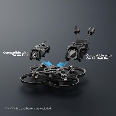 BETAFPV Pavo20 Pro II كوادكوبتر بدون فرش مع دعامة HD VTX F4 2-3S 20A AIO FC، محركات LAVA 1104 7200KV بدون فرش، شريط COB LED متوافق مع O4/O4 Air Unit Pro، للتصوير الحر FPV in Kuwait