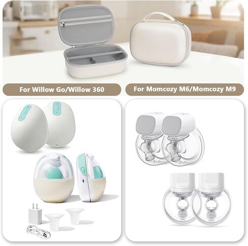 Breast Pump Carrying Case for Momcozy & Willow,Wearable Breast Pump Bag for eufy Security/Paruu/OTEEIDA/Nuliie/Medela and More Hands Free Breast Pump Travel Pumping Bag with Waterproof Removable Tray in Kuwait