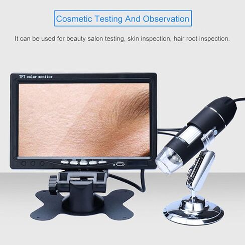Gavigain Digital Microscope Camera, Portable Digital Microscope 1000X HD Mini Microscope for Monitor LCD TV Handheld Pocket Microscopes with 8 LED Compatible with iPhone Android Windows Computer in Kuwait
