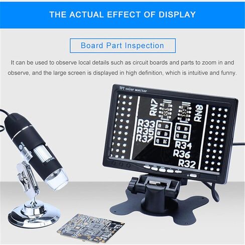 Gavigain Digital Microscope Camera, Portable Digital Microscope 1000X HD Mini Microscope for Monitor LCD TV Handheld Pocket Microscopes with 8 LED Compatible with iPhone Android Windows Computer in Kuwait